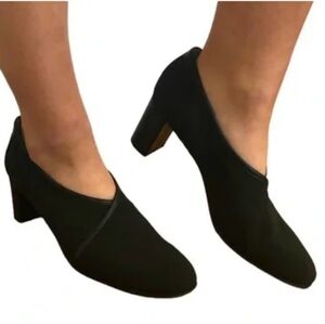 Taryn Rose Nylon+ Leather Designer Orthopedic Heels Made In Italy Monogram